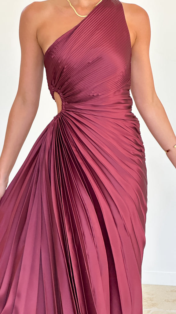 Olivia Maxi Dress - Wine - Billy J