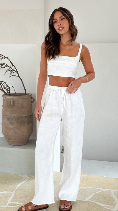 Load image into Gallery viewer, Maliena Pants - White - Billy J
