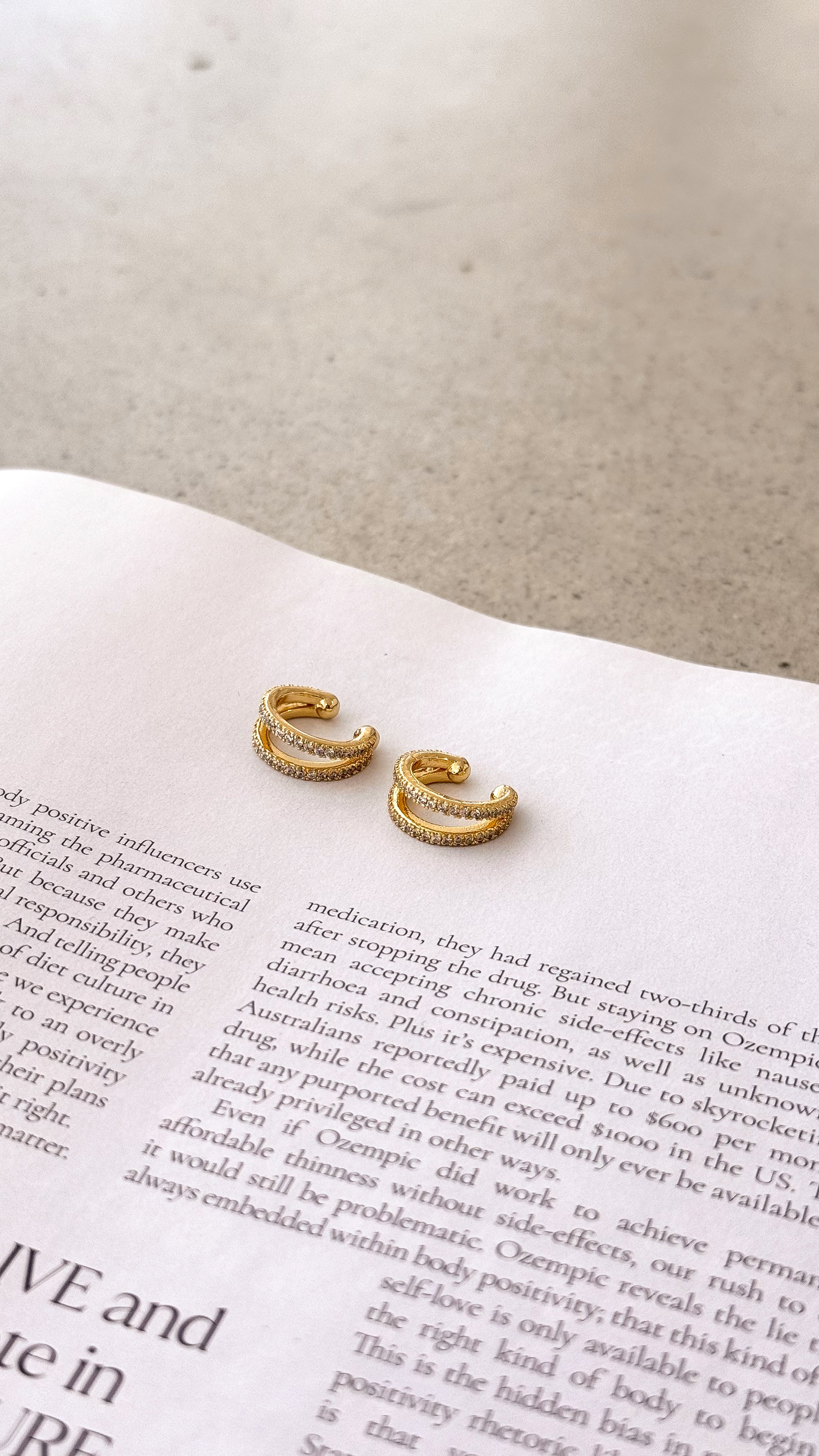 Becci Cuff Earrings - Gold - Billy J