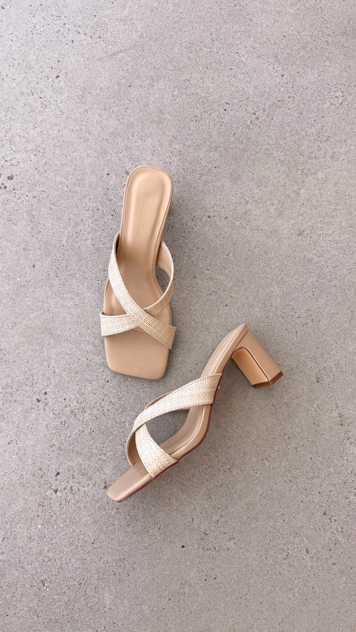 Camila Heel - Natural Raffia - Billy J