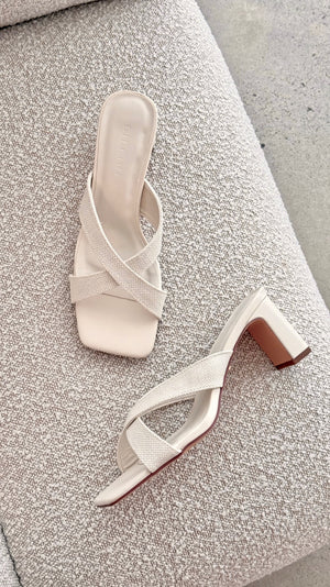 Camila Heel - Ivory Linen - Billy J
