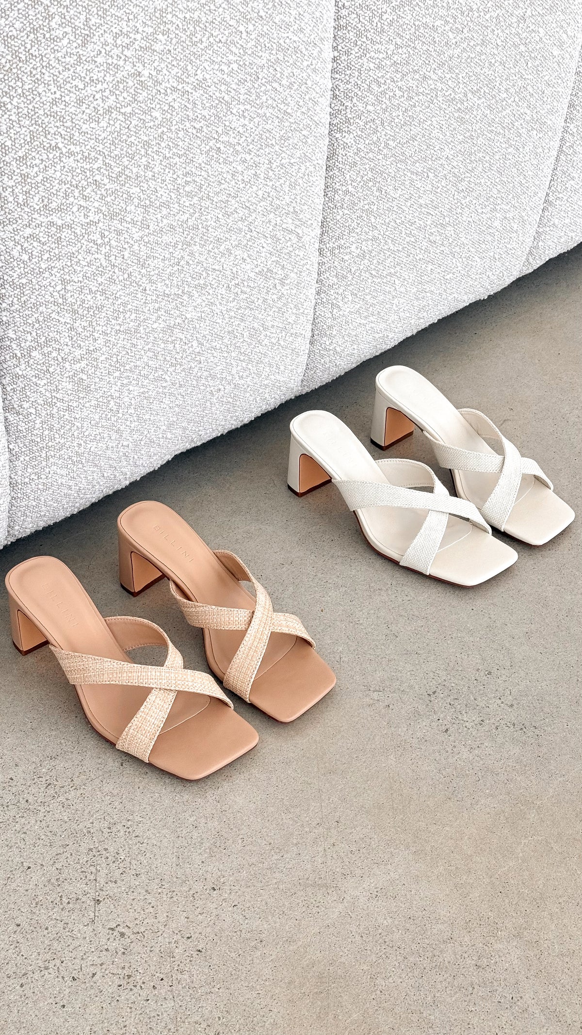 Camila Heel - Ivory Linen - Billy J