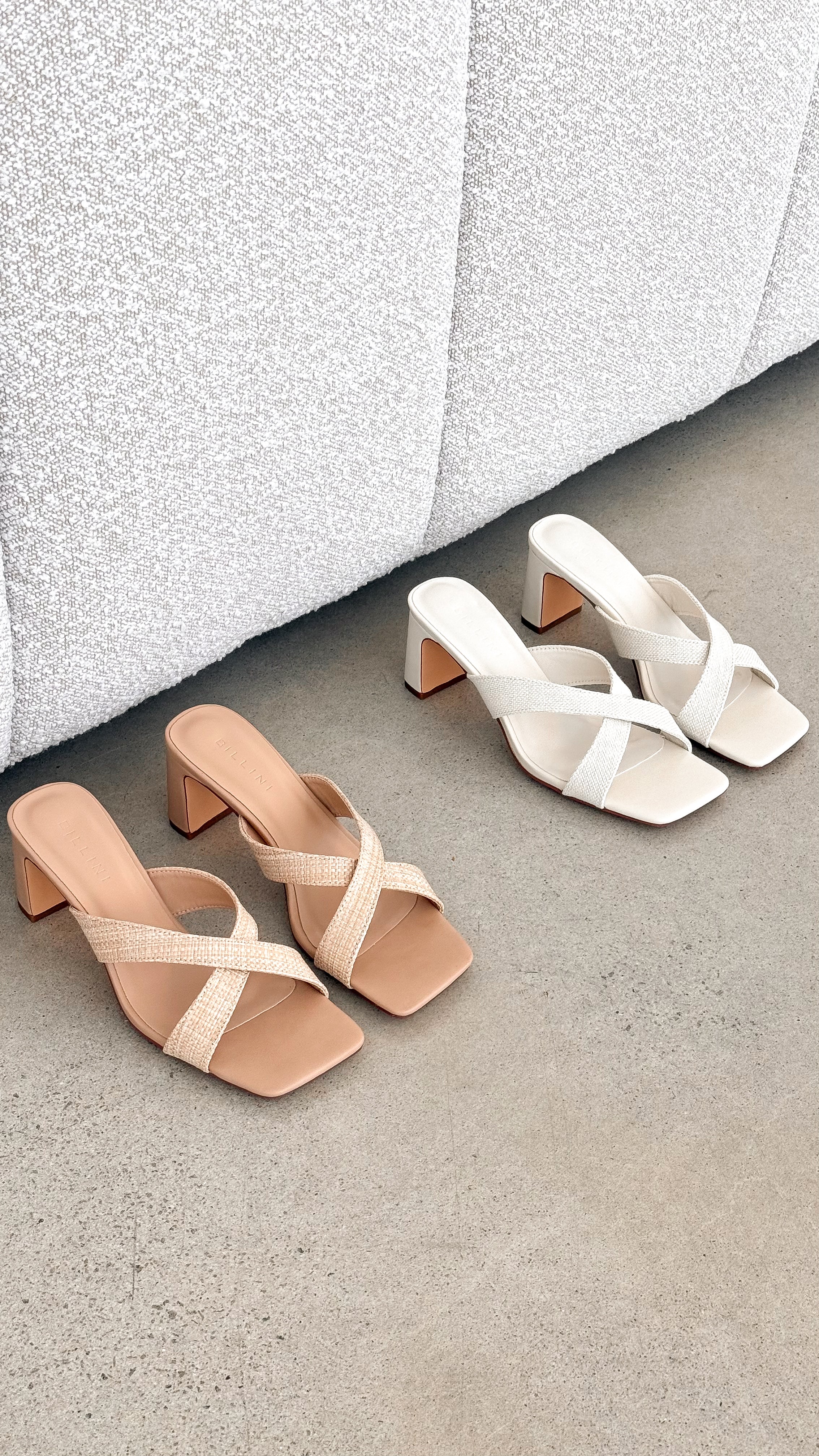Camila Heel - Natural Raffia - Billy J