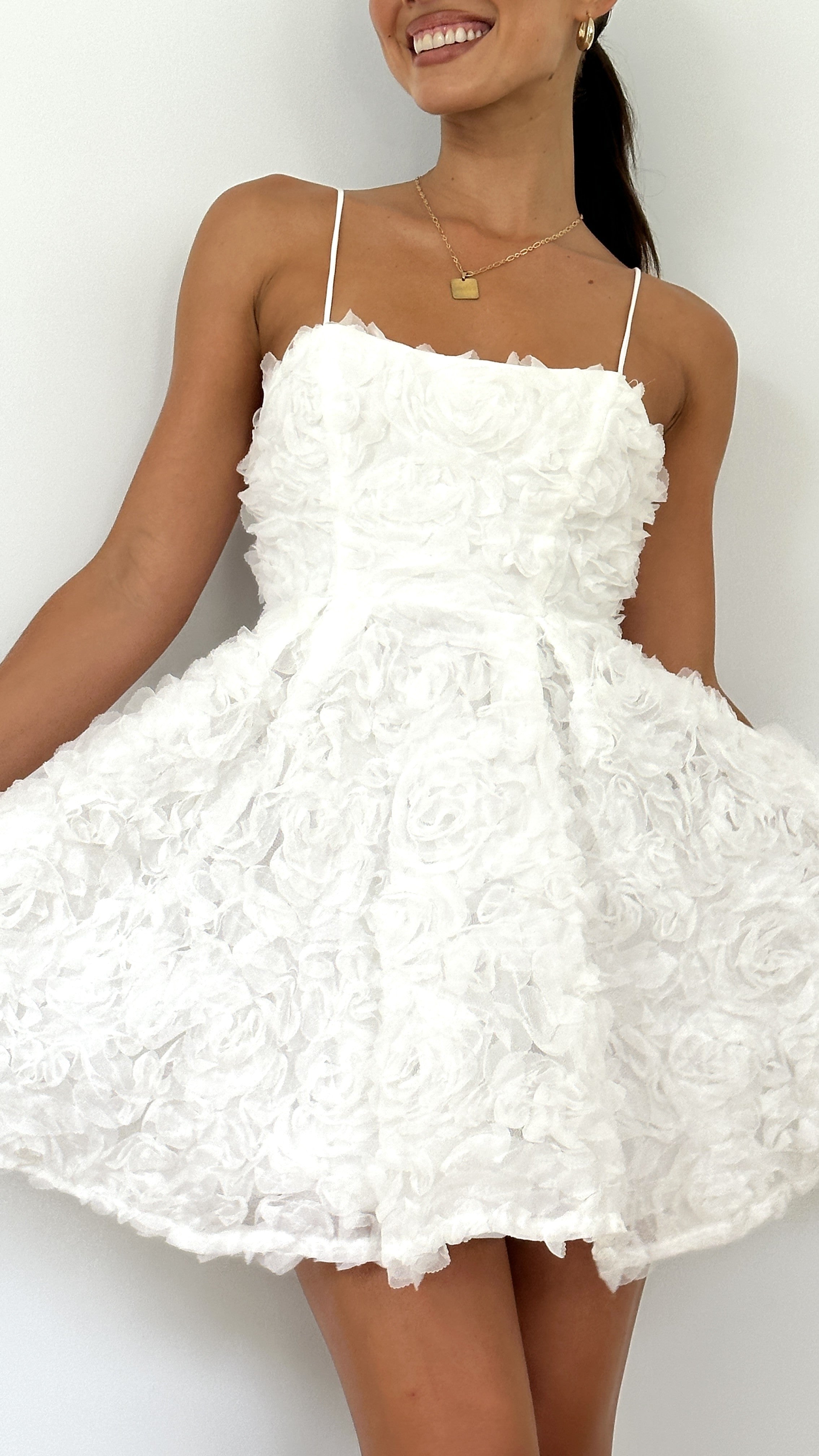 Ada Mini Dress - White