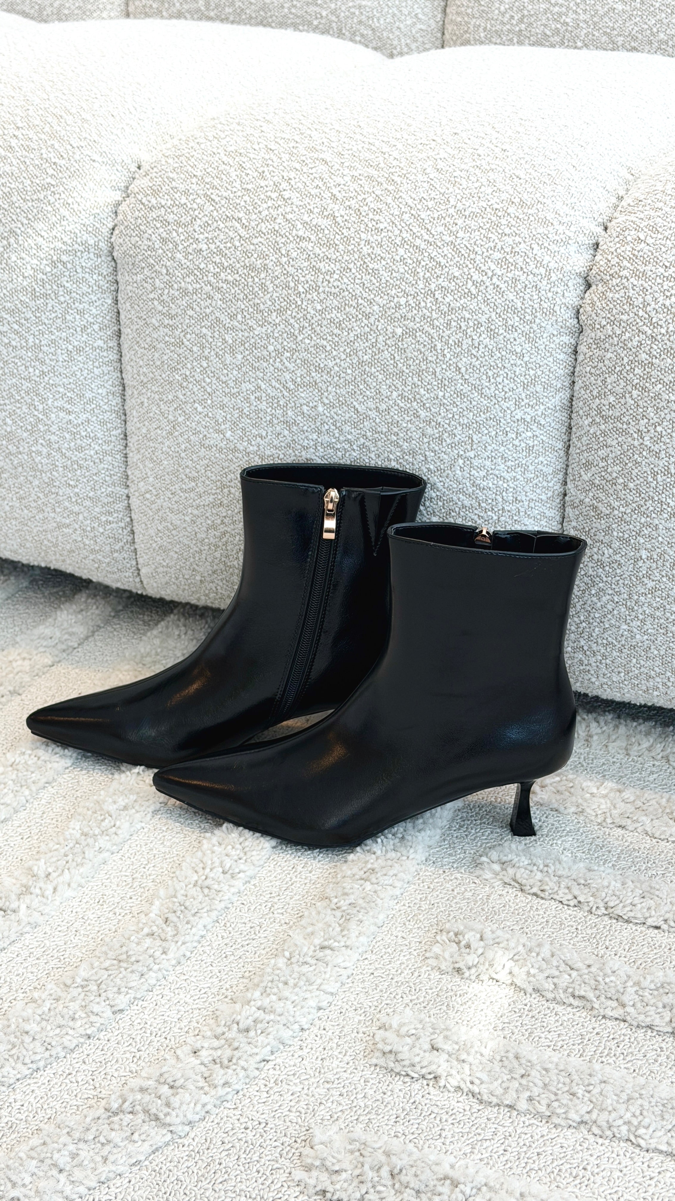 Carmella Boots - Black Shine