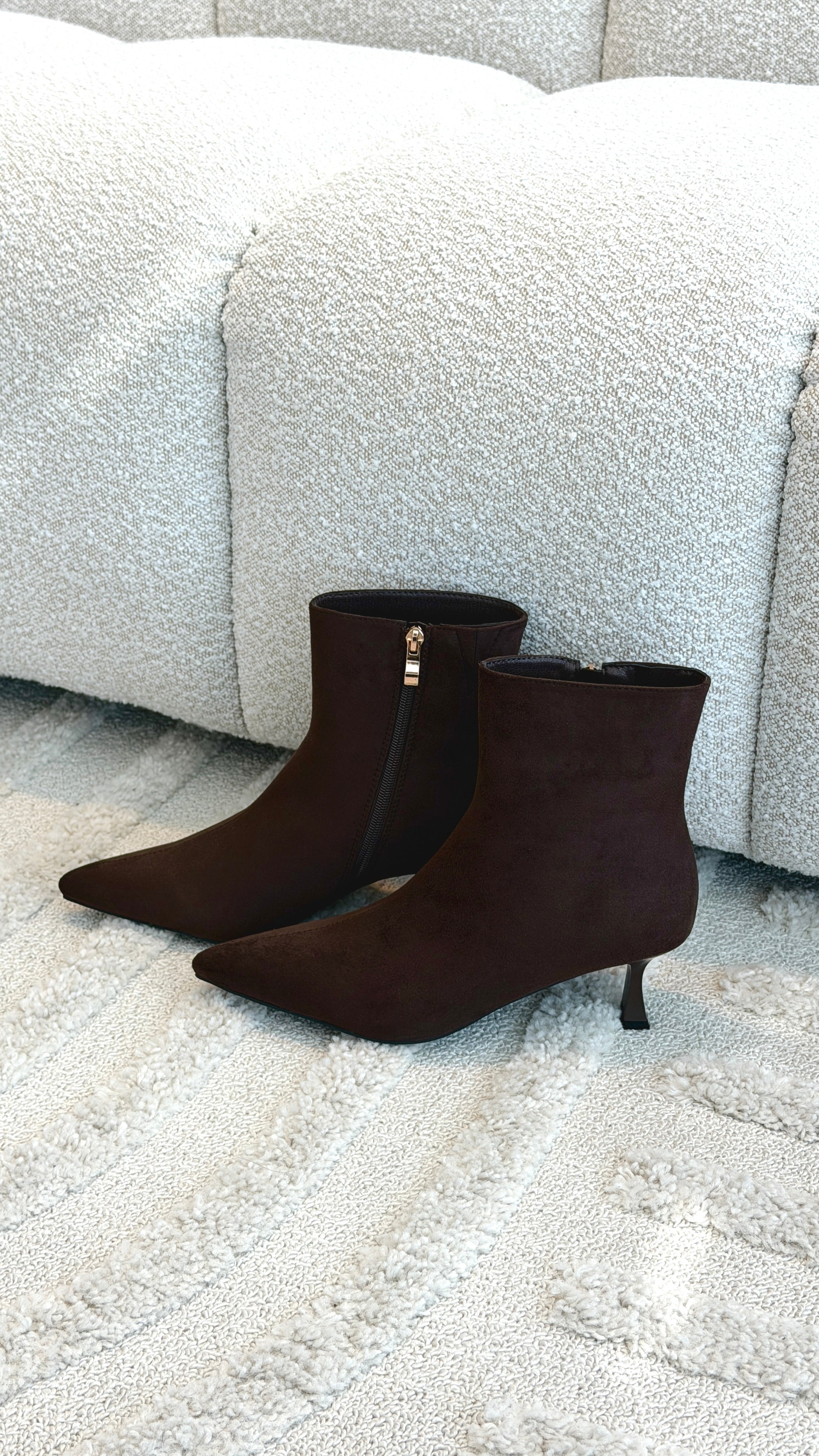 Carmella Boots - Dark Cacao Suede - Billy J