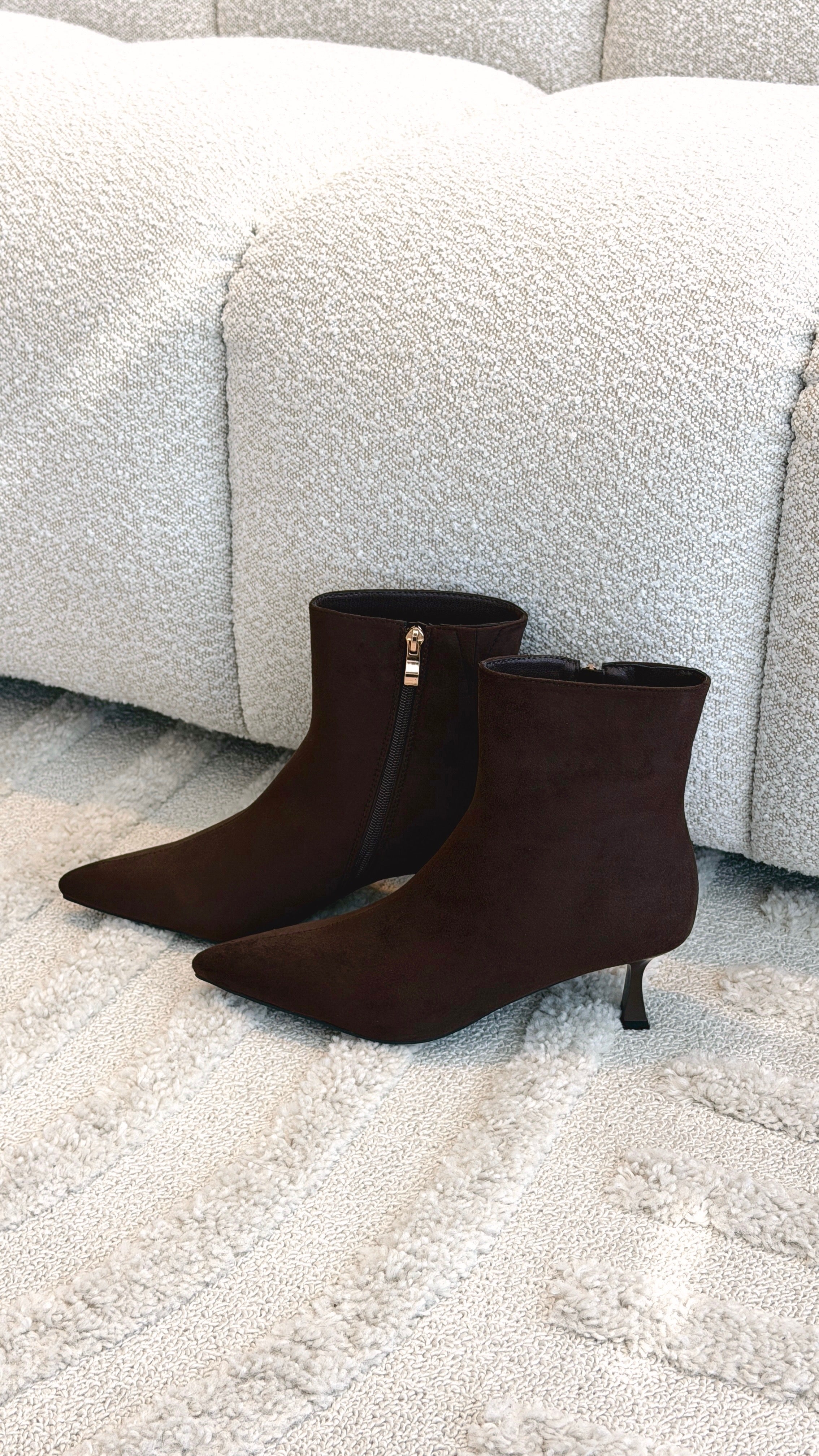 Carmella Boots - Dark Cacao Suede - Billy J