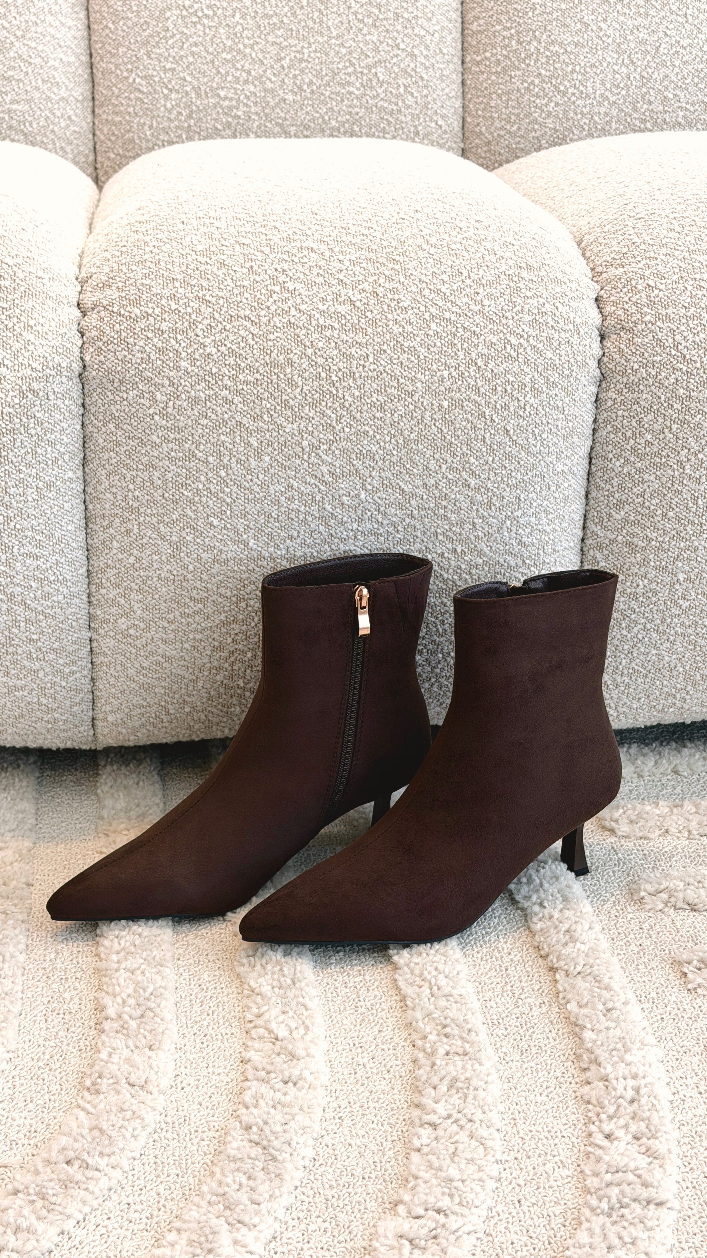 Carmella Boots - Dark Cacao Suede - Billy J