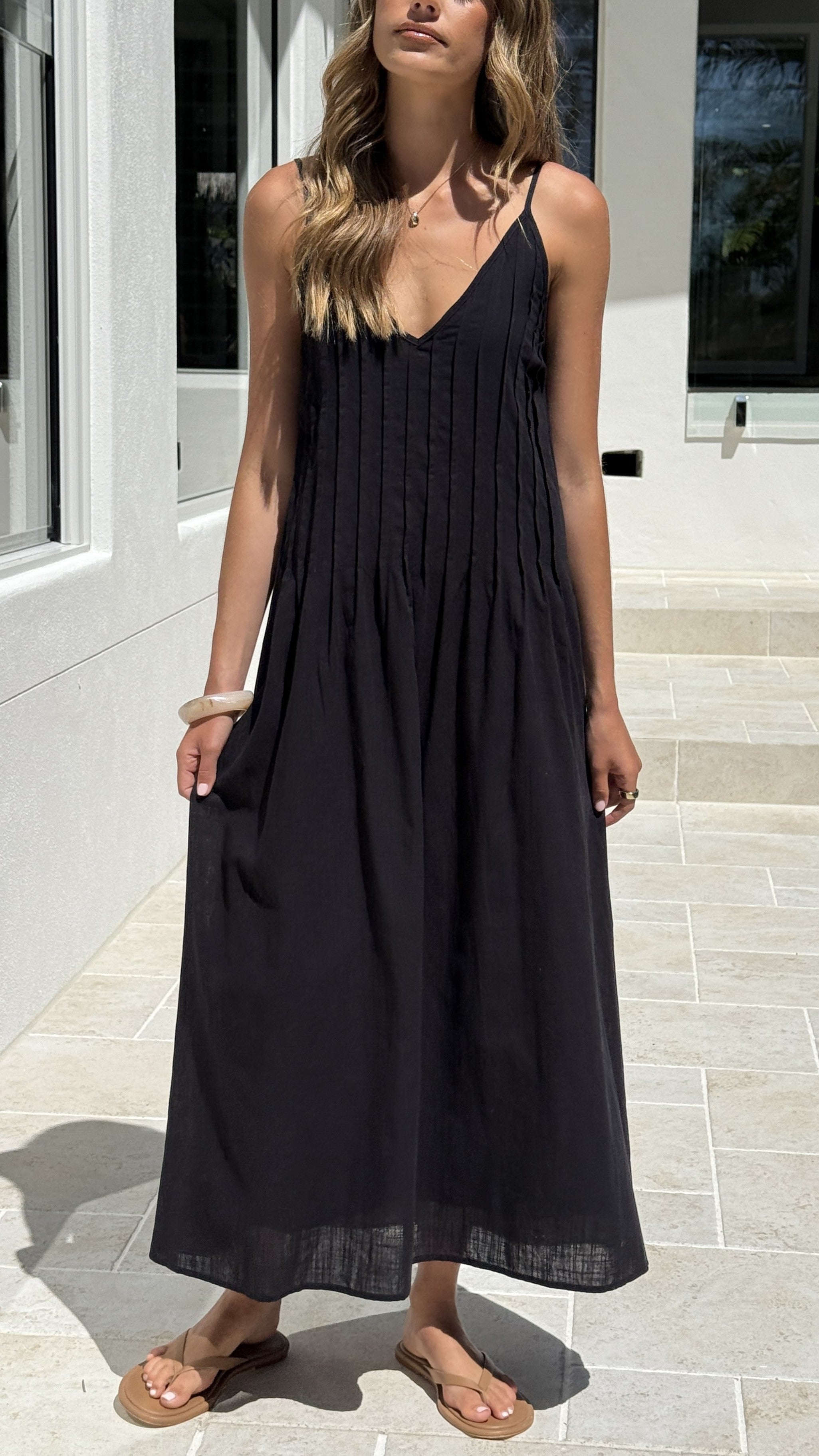 Aspen Maxi Dress - Black - Billy J