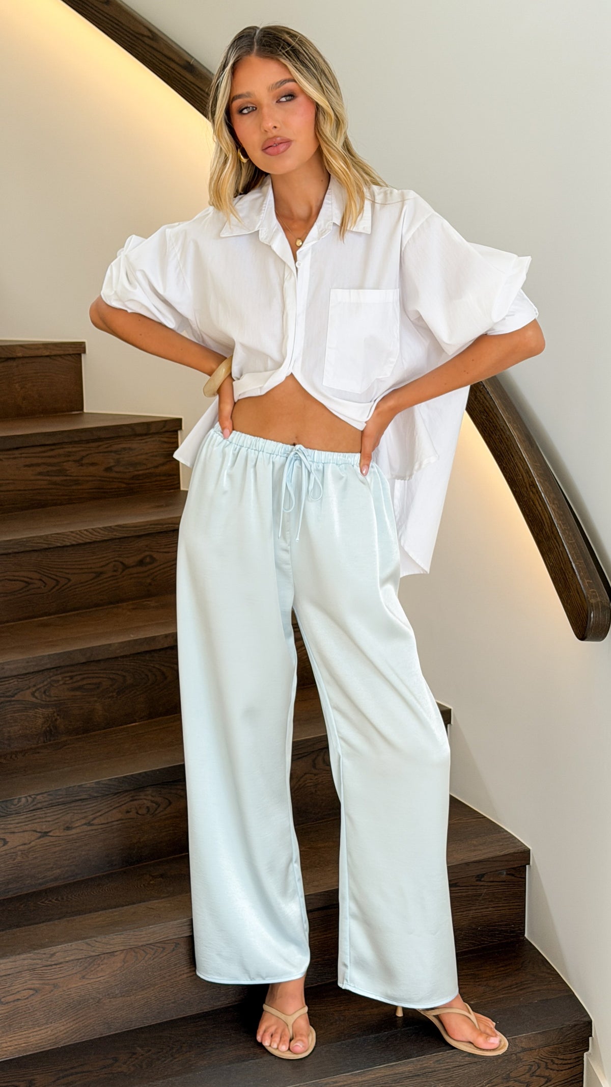 Savannah Pants - Light Blue - Billy J