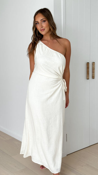 Load image into Gallery viewer, Galiena Midi Dress - White
