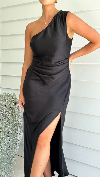 Load image into Gallery viewer, Victoria Maxi Dress - Black - Billy J
