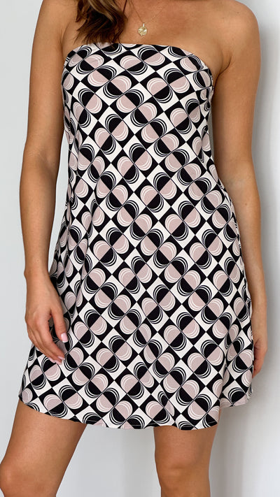 Load image into Gallery viewer, Chia Mini Dress - Palermo Print - Billy J
