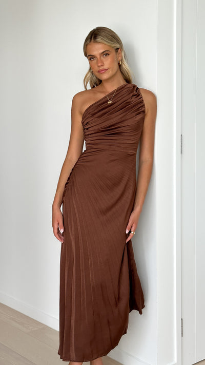 Load image into Gallery viewer, Marissa Maxi Dress - Chocolate - Billy J
