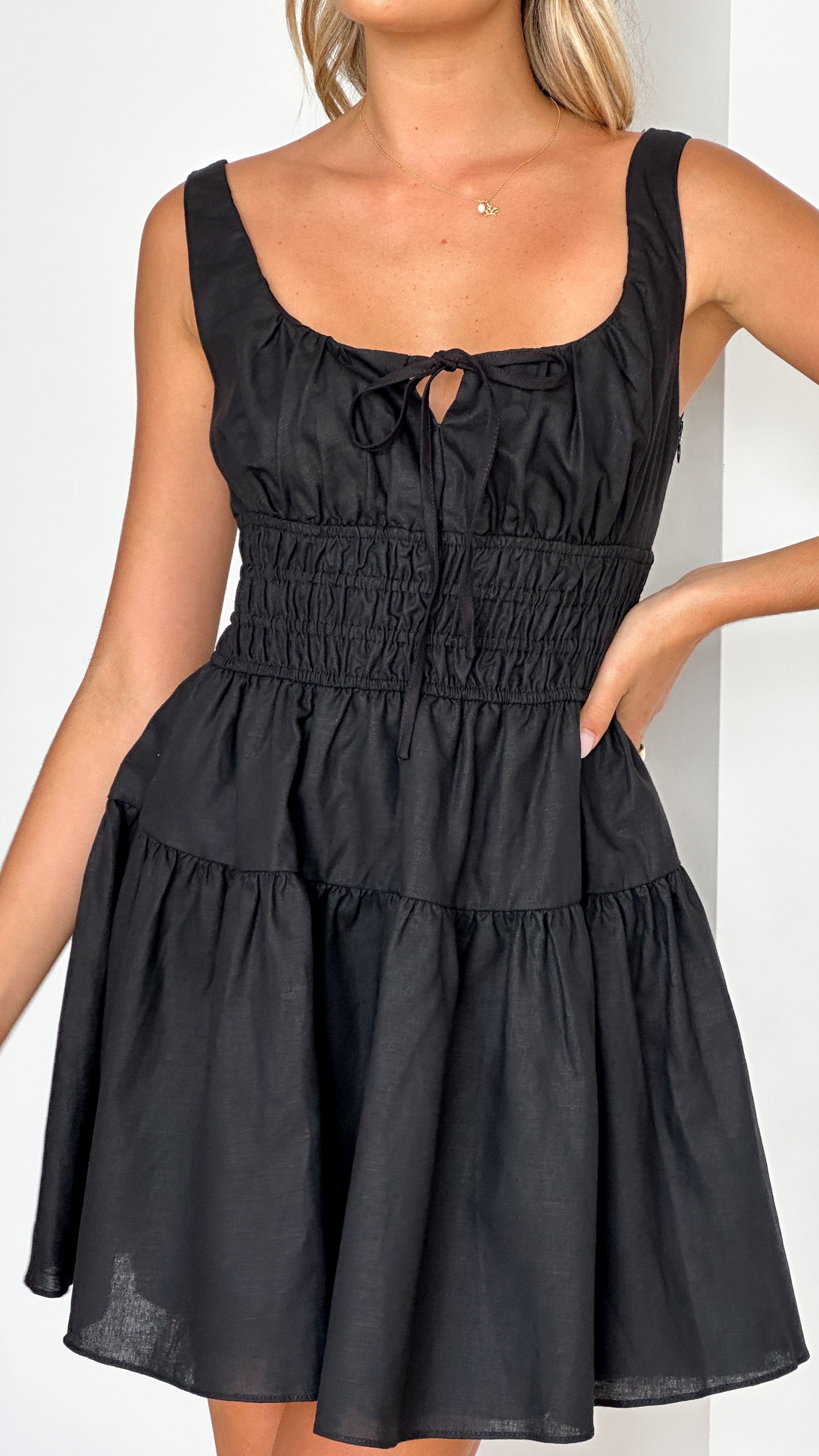 Abrina Mini Dress - Black