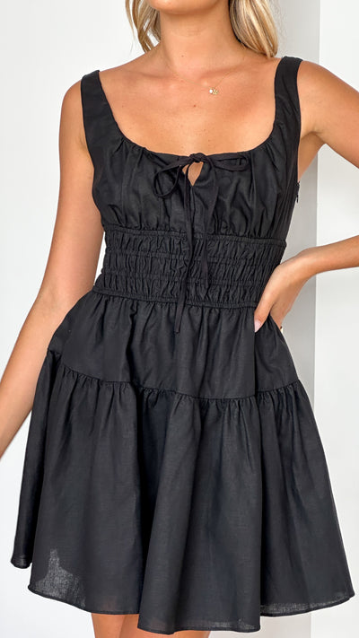 Load image into Gallery viewer, Abrina Mini Dress - Black
