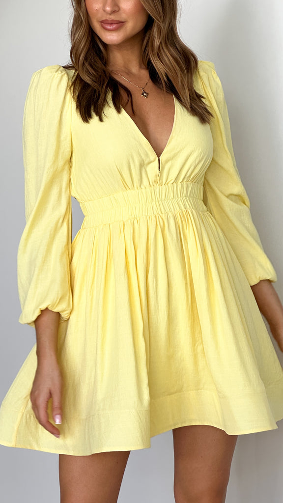 Charlotte Mini Dress - Yellow
