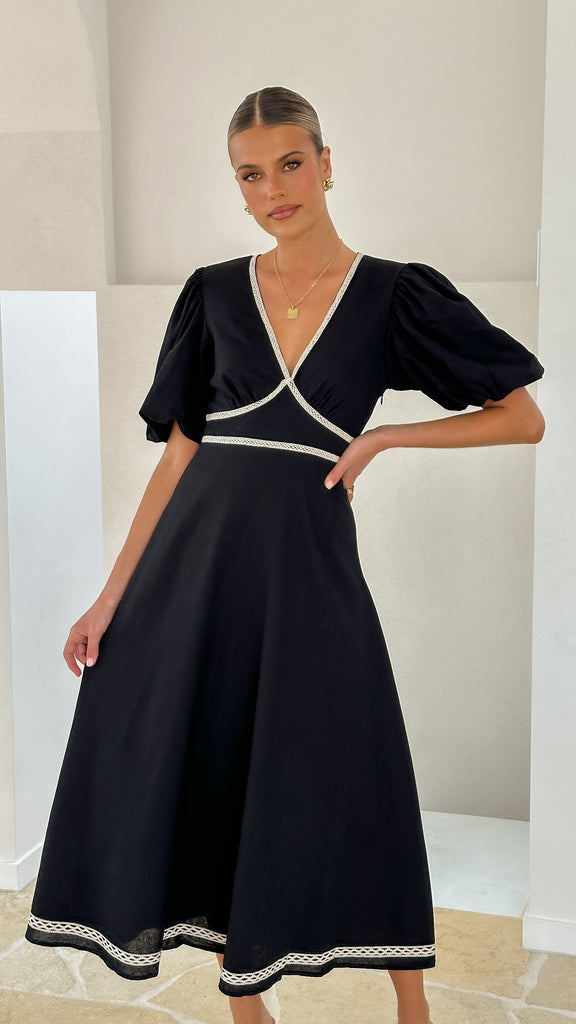 Nakisha Maxi Dress - Black - Billy J