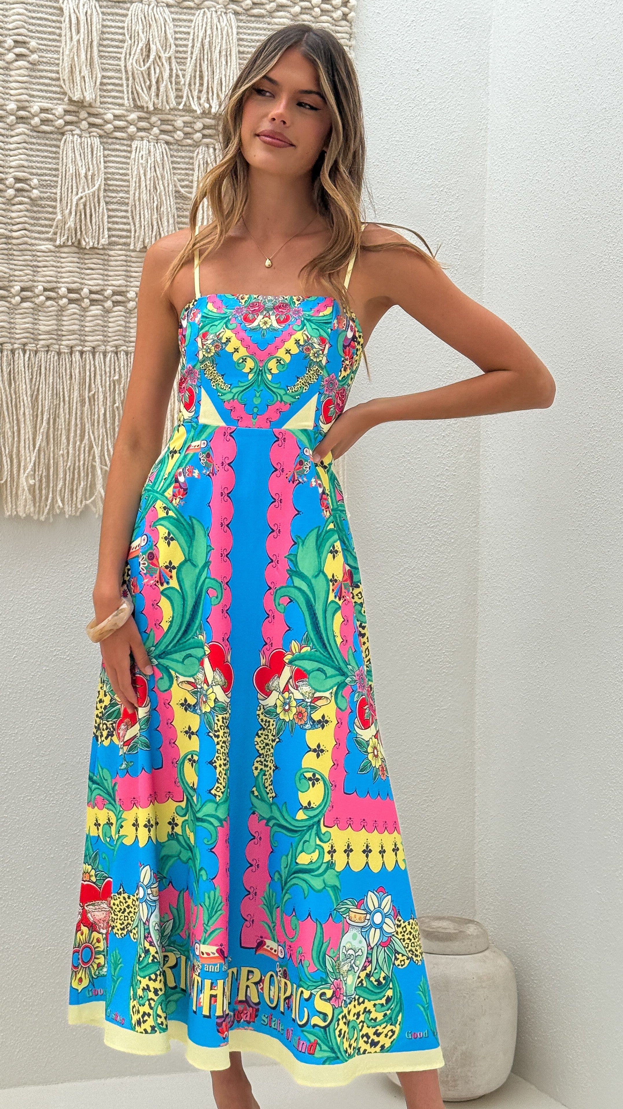 Azure Maxi Dress - Tropical Rio - Billy J