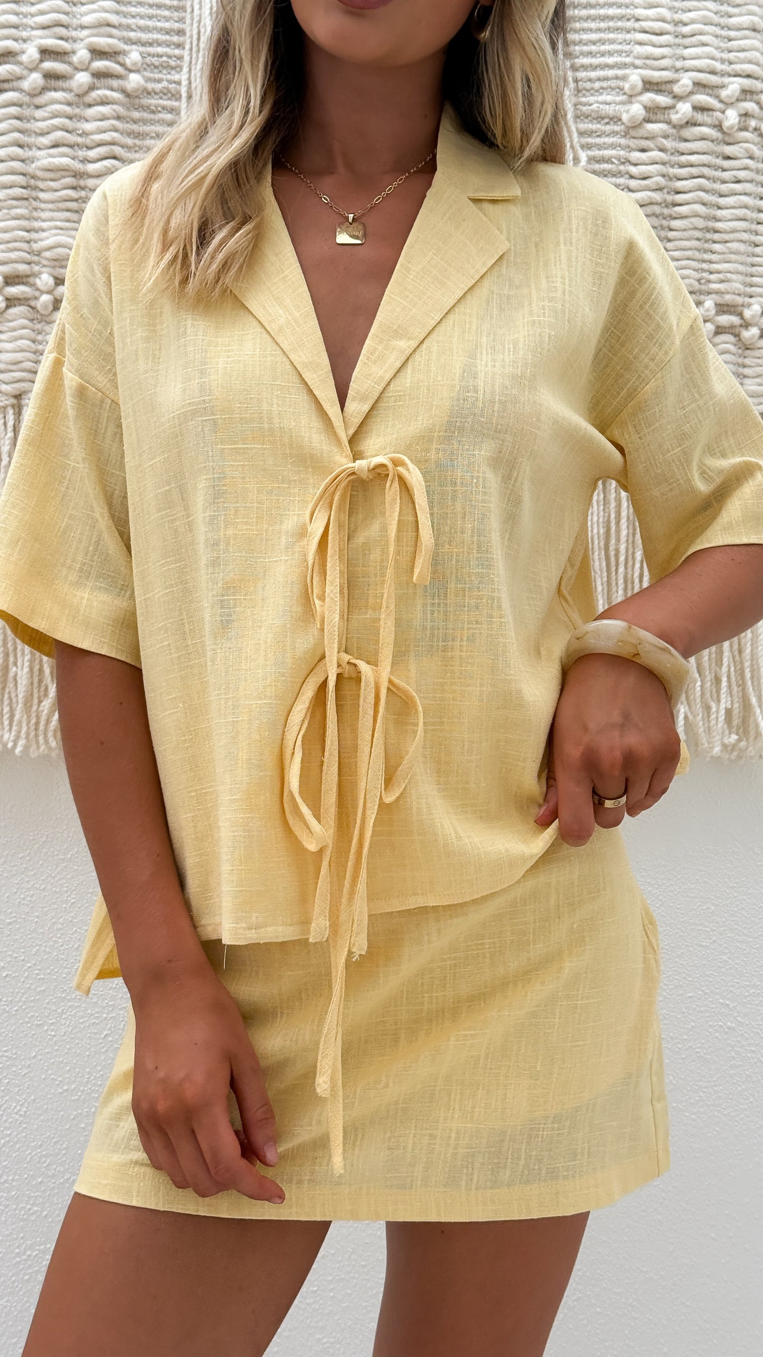 Louise Top - Light Yellow - Billy J
