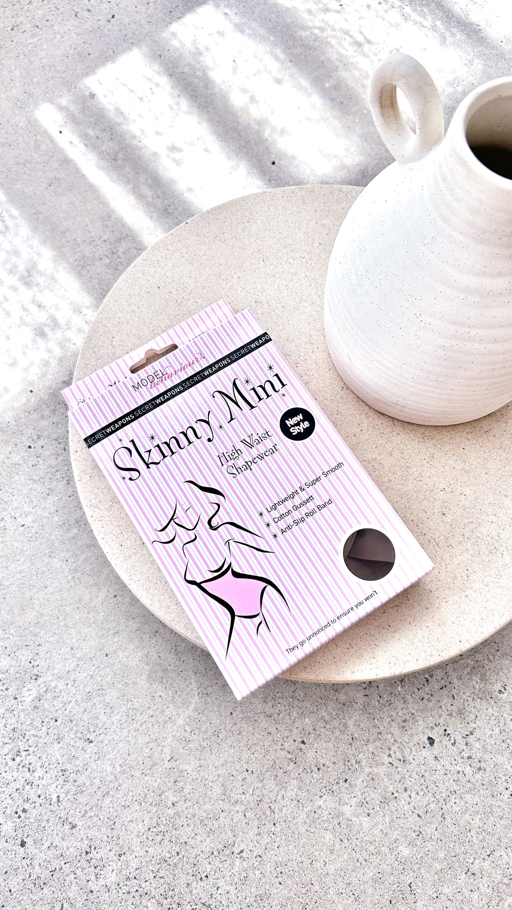 Skinny Mini High Waist Shapewear - Nude - Billy J