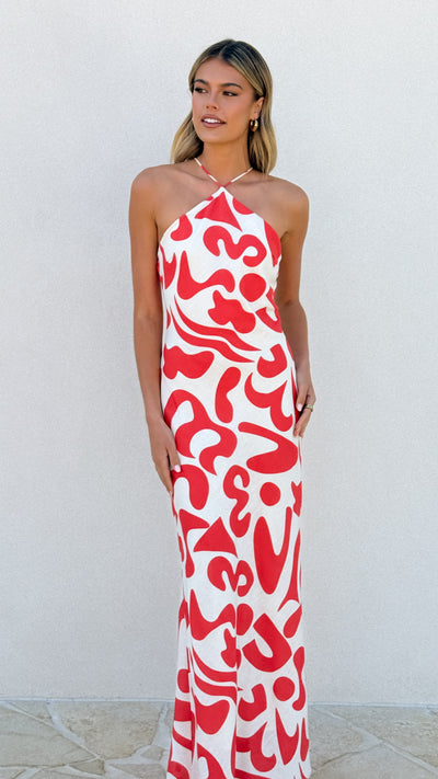 Load image into Gallery viewer, Chiara Maxi Dress - Florence Print - Billy J
