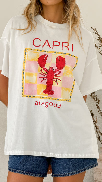 Load image into Gallery viewer, Capri Tee - Aragosta Print - Billy J
