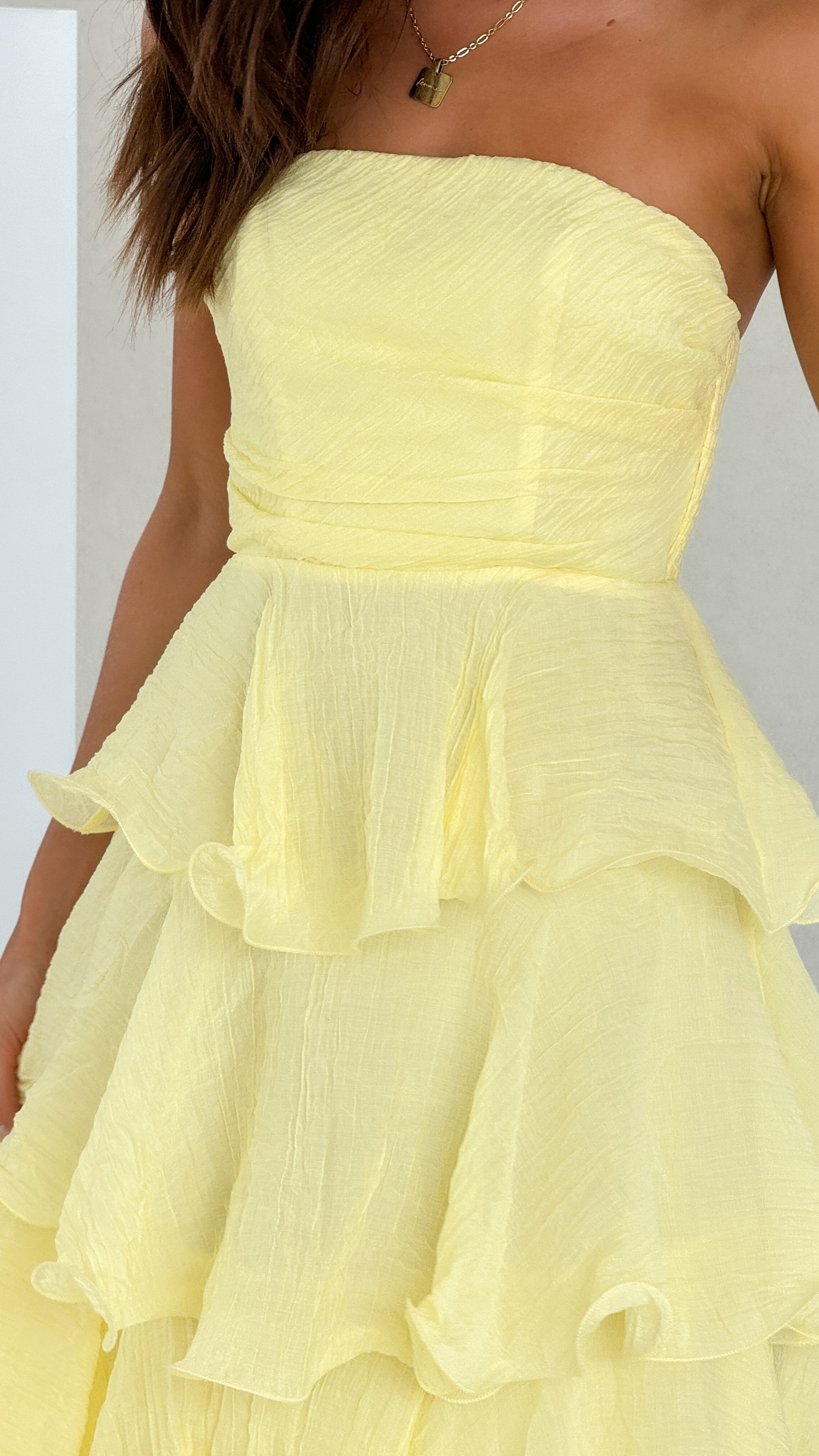 Lanica Maxi Dress - Yellow - Billy J