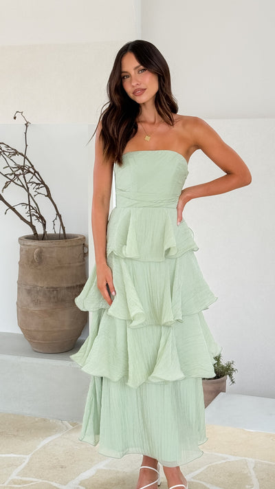 Load image into Gallery viewer, Lanica Maxi Dress - Sage - Billy J
