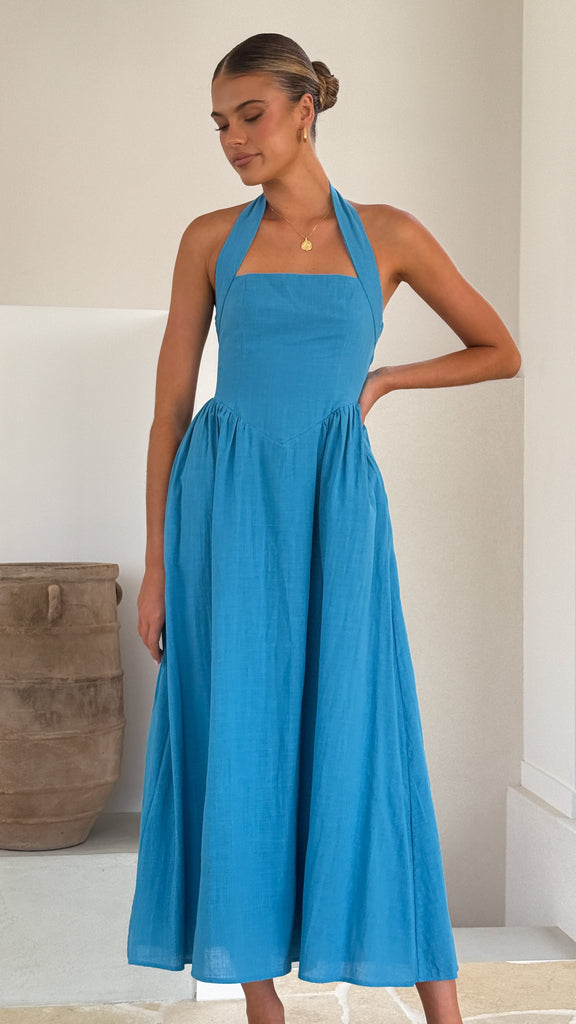 Caden Maxi Dress - Cobalt Blue - Billy J