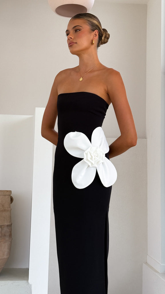 Athena Maxi Dress - Black/White - Billy J