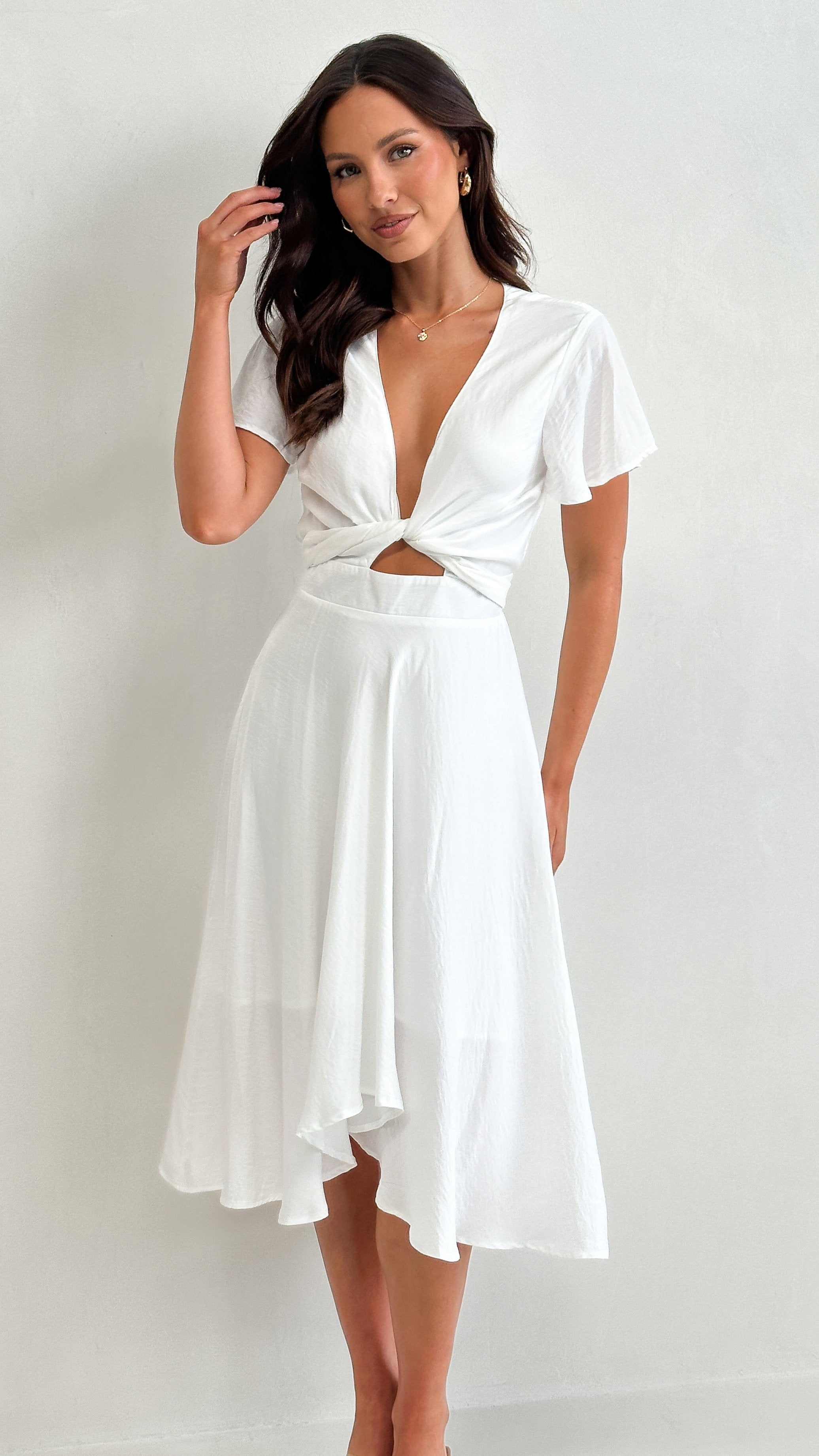 Sunny Daze Dress - White - Billy J