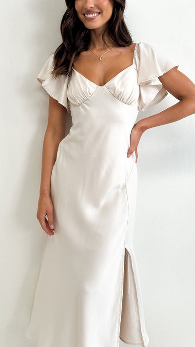 Load image into Gallery viewer, Louisa Midi Dress - Ivory - Billy J
