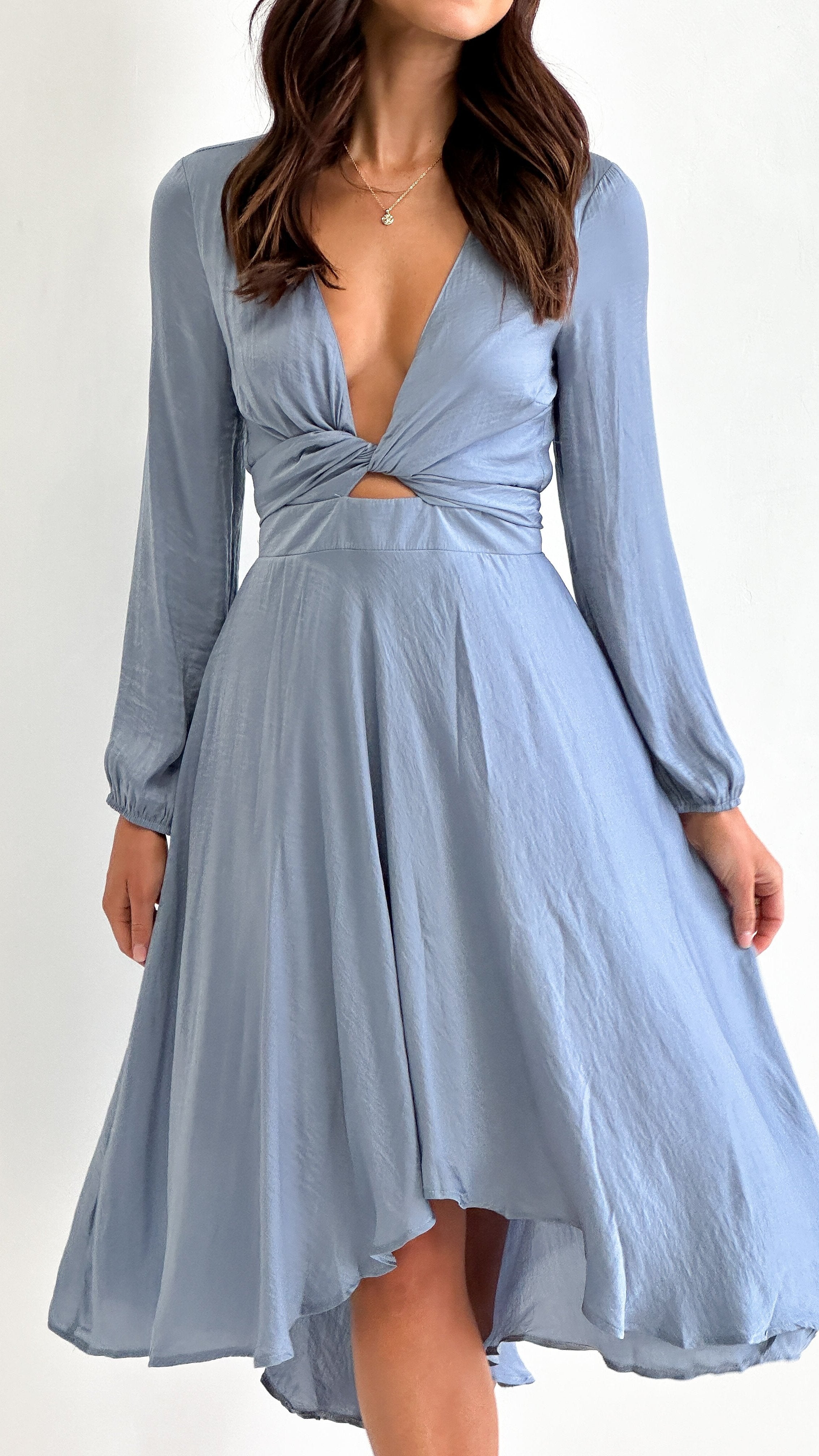 Starry Nights Dress - Steel Blue - Billy J