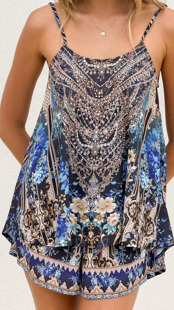 Nevaia Top - Sapphire Print - Billy J