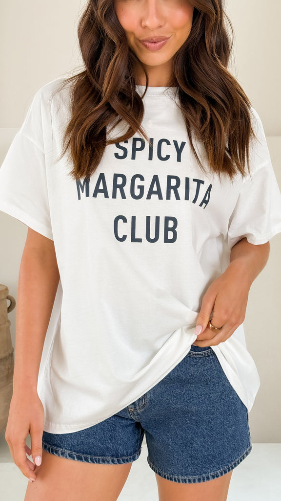 Spicy Margarita Club Tee - White - Billy J