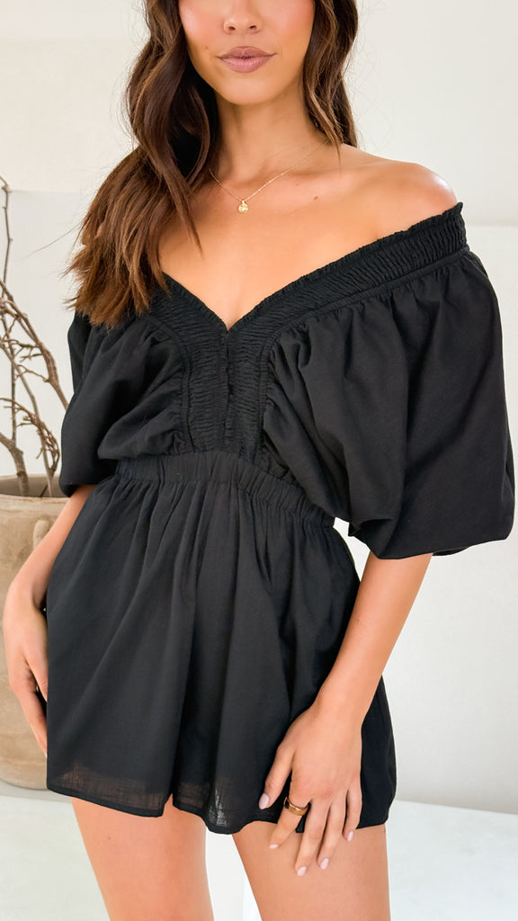 Carson Playsuit - Black - Billy J