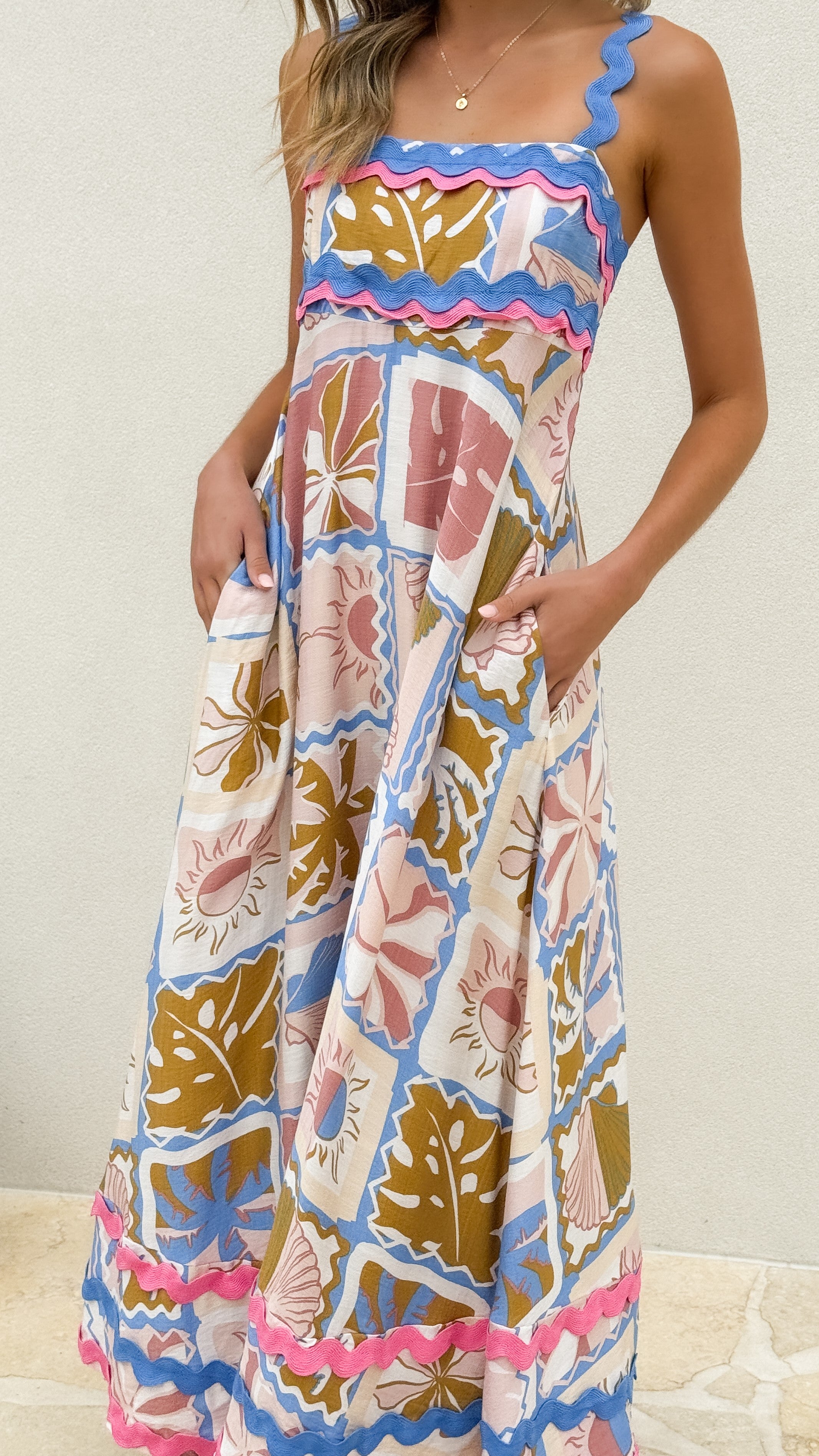 Arabella Maxi Dress - Bahamas Print - Billy J