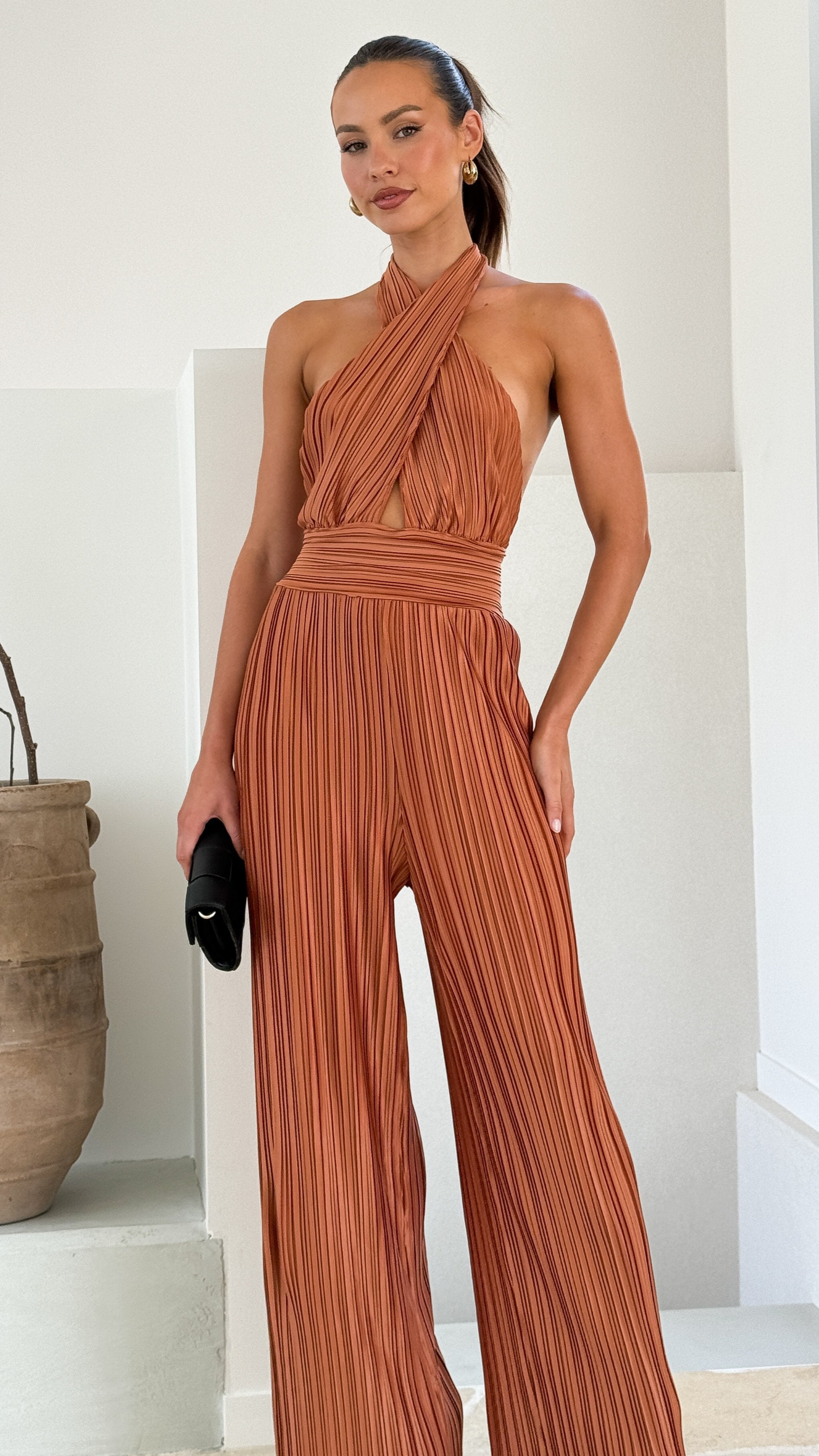 Frances Jumpsuit - Chocolate - Billy J