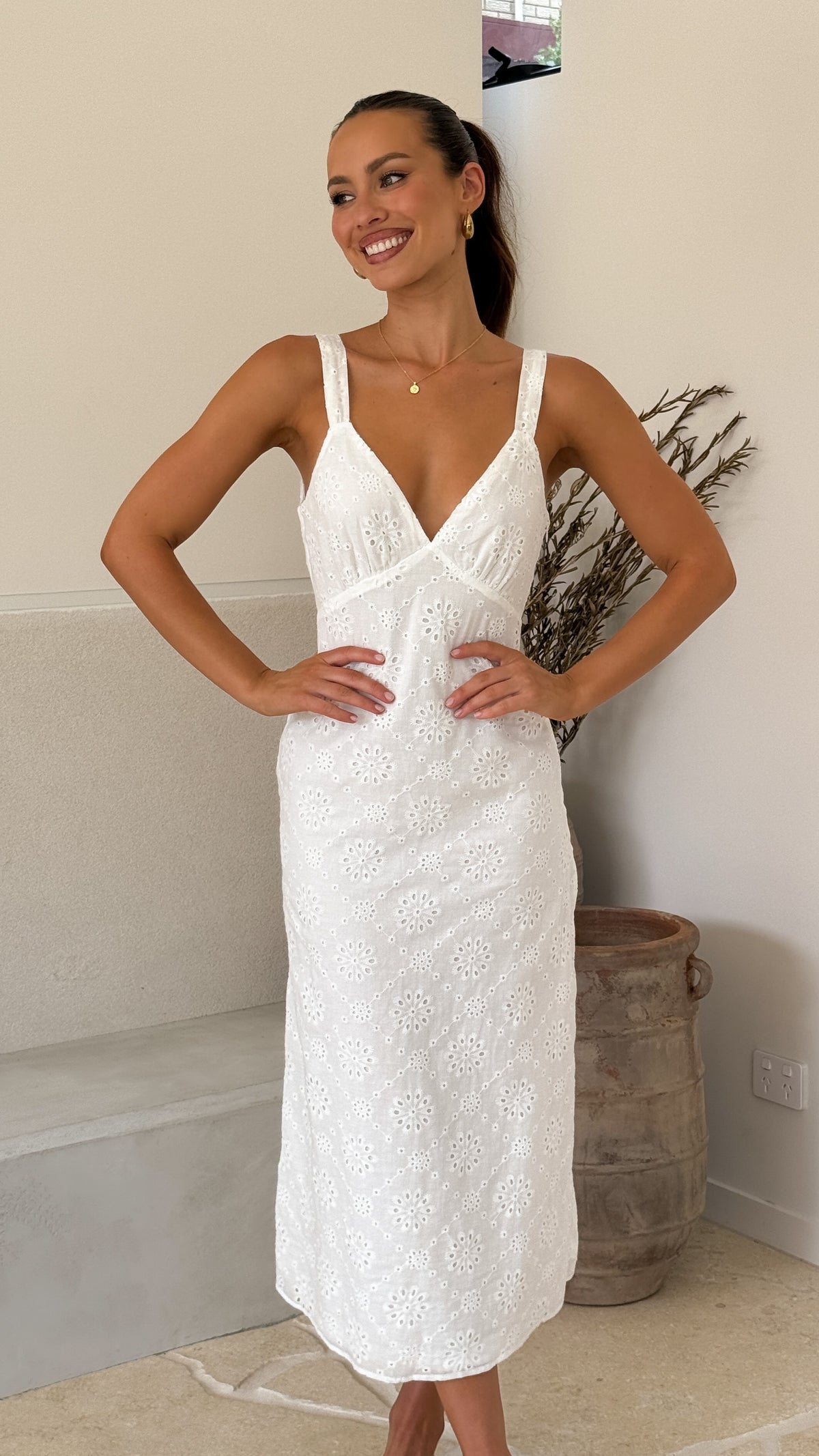 knee length dresses for ladies Tallulah Midi Dress - White - Buy Women's Dresses
