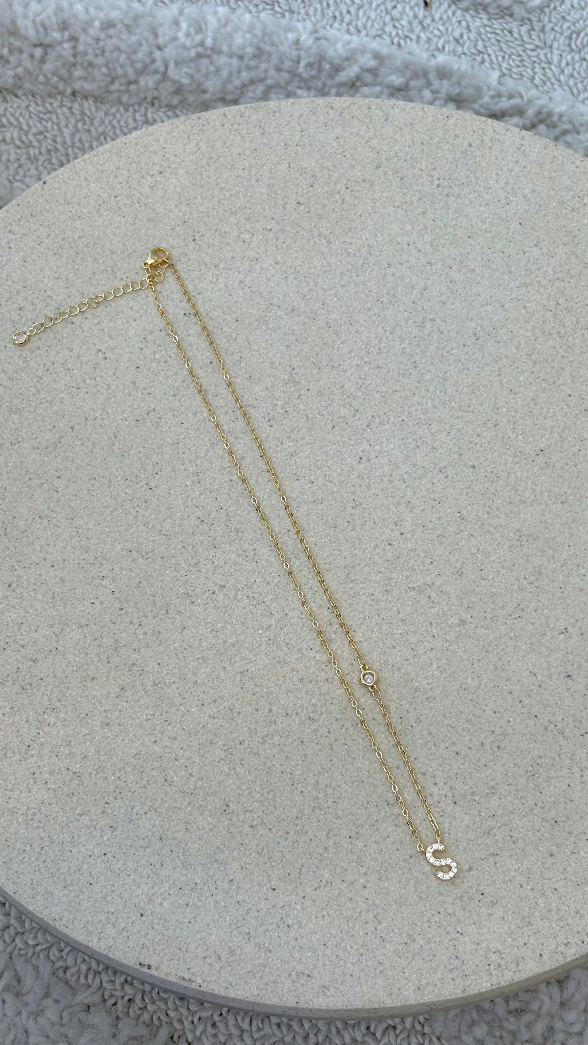 Ivy Initial Letter Necklace - S
