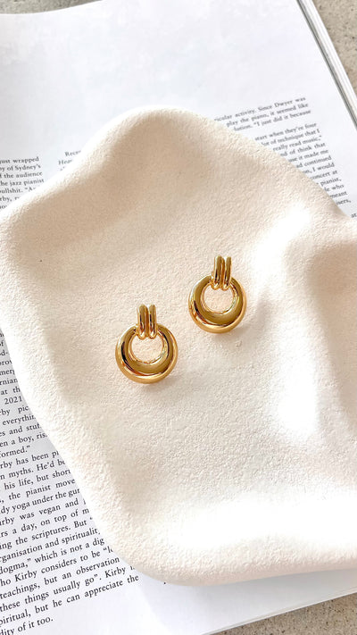 Load image into Gallery viewer, Paloma Earrings - Gold - Billy J
