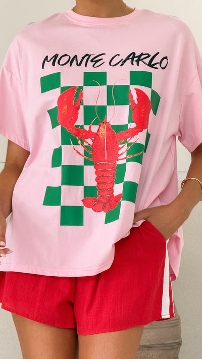 Load image into Gallery viewer, Monte Carlo Shirt and Shorts Set - Lobster - Billy J
