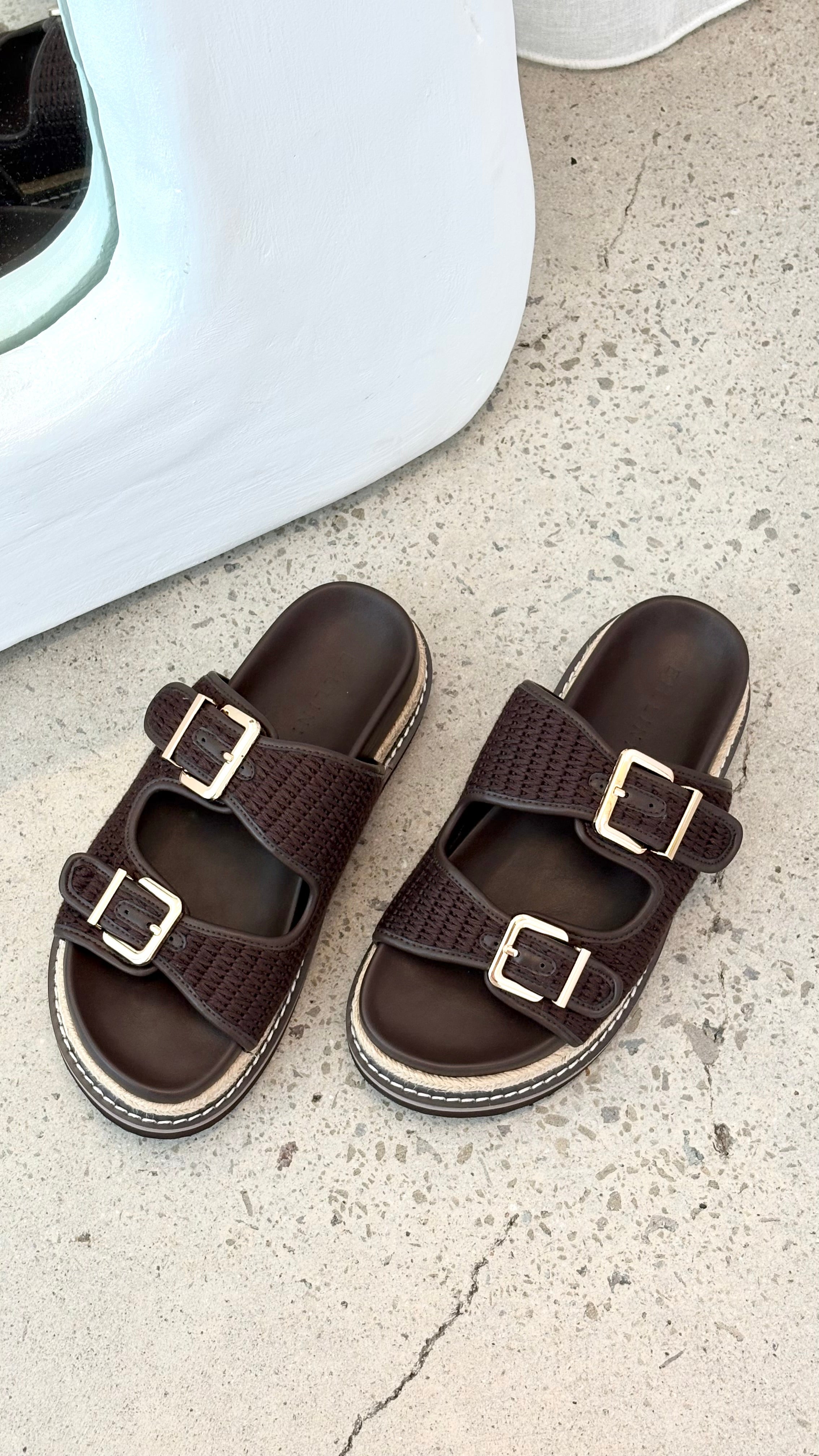 Alder Slide - Chocolate Crochet - Billy J