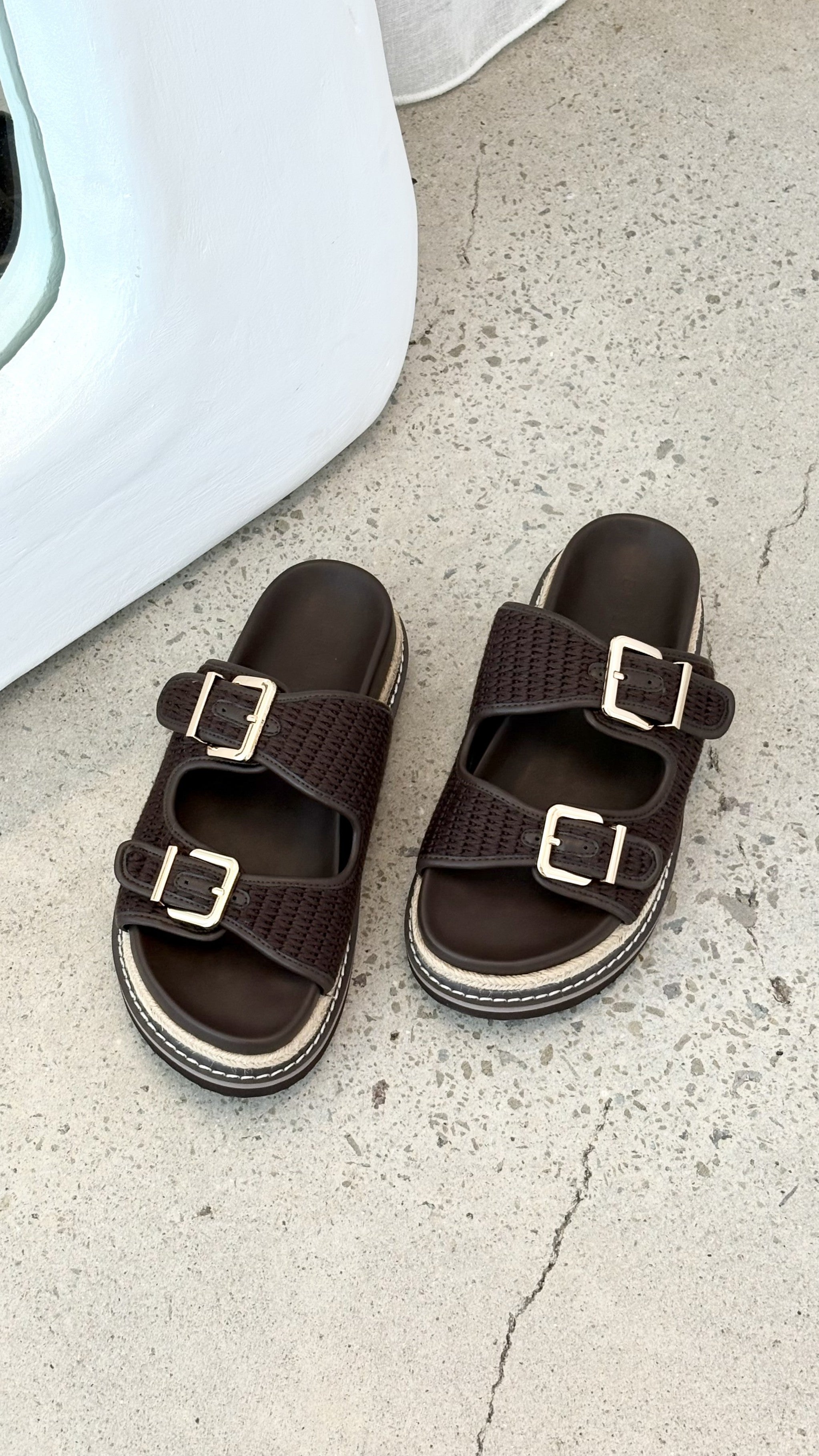 Alder Slide - Chocolate Crochet - Billy J