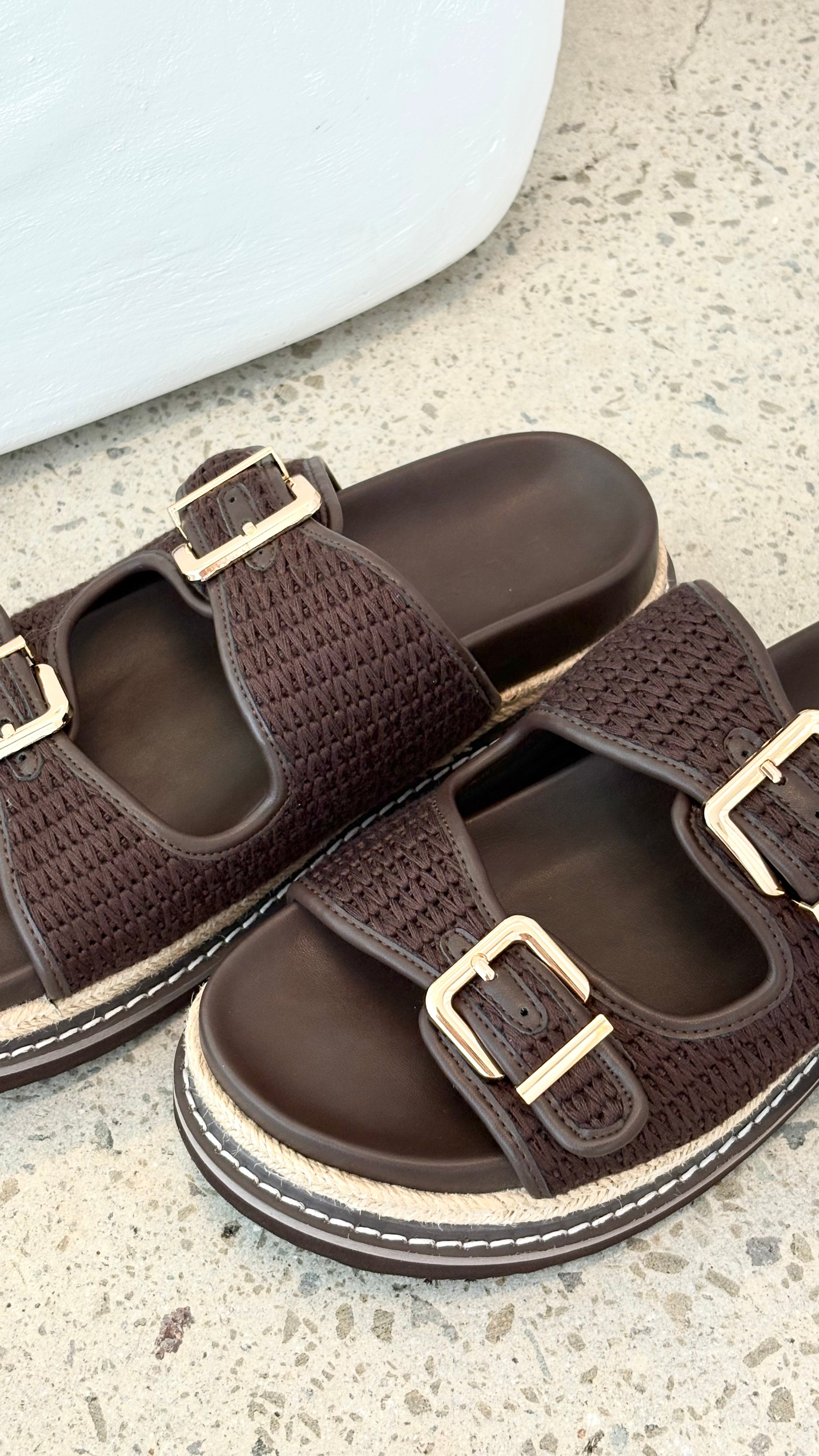 Alder Slide - Chocolate Crochet - Billy J