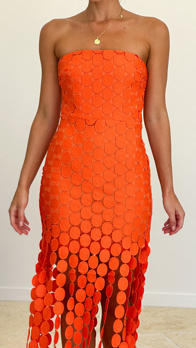 Load image into Gallery viewer, Avianna Mini Dress - Orange - Billy J
