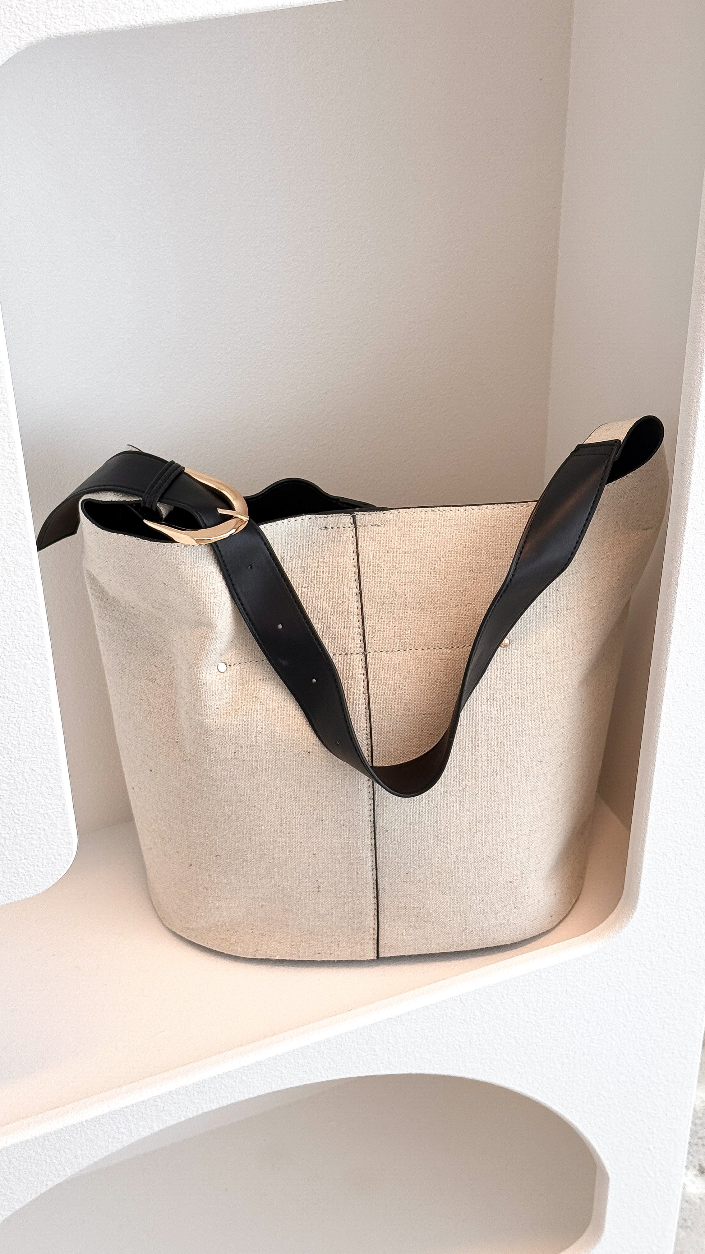 Cali Shoulder Bag - Bone Linen - Billy J