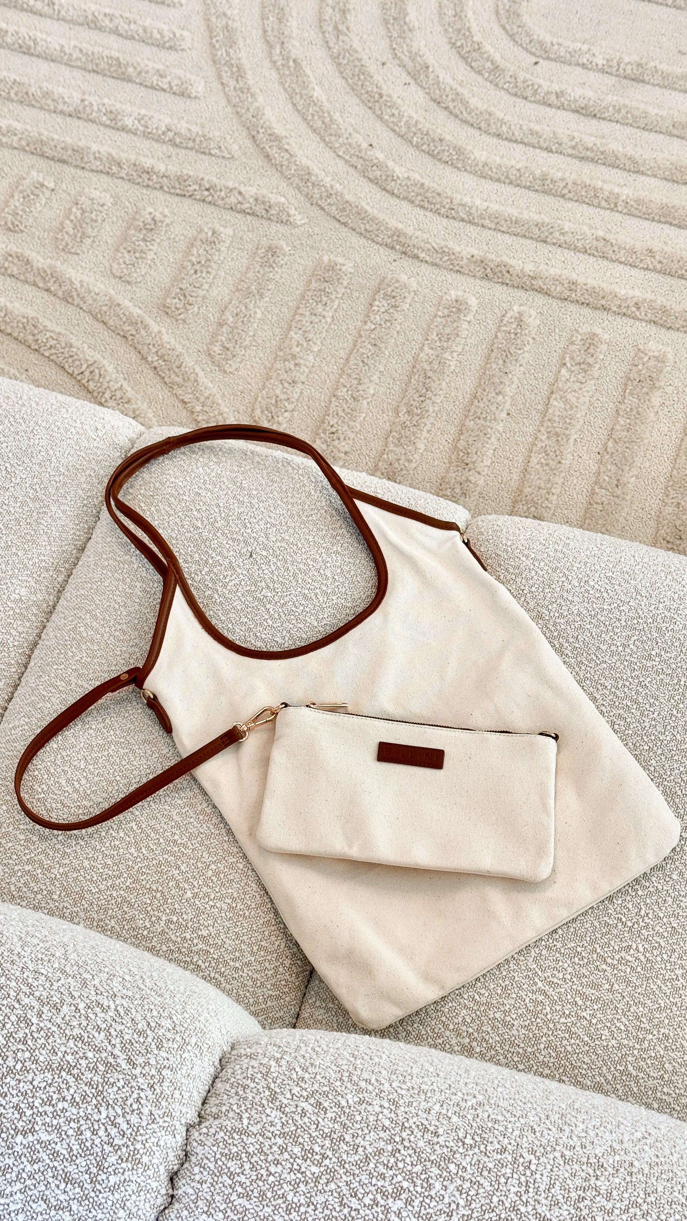 Isobel Shoulder Bag - Natural Linen - Billy J