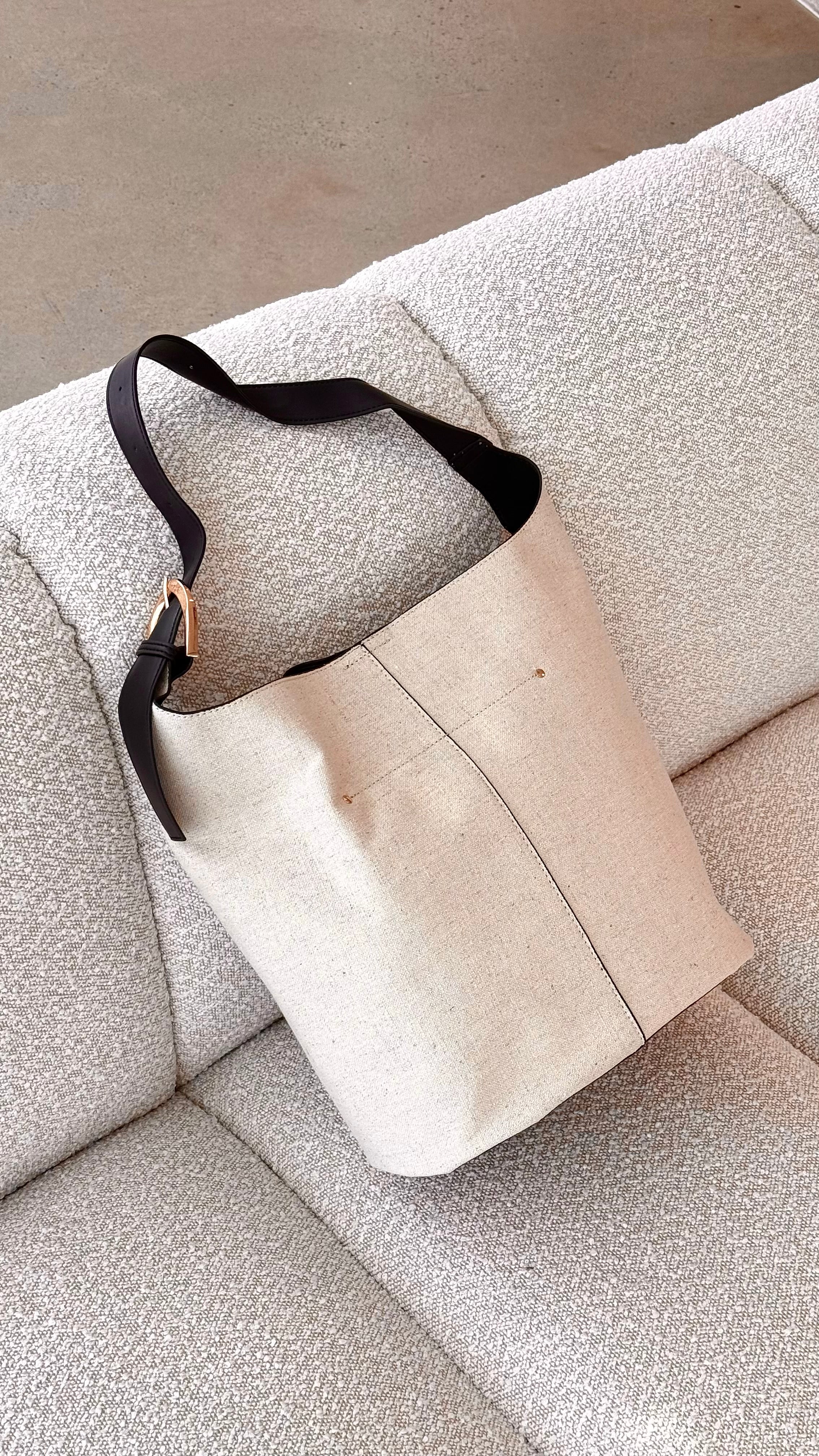 Cali Shoulder Bag - Bone Linen - Billy J